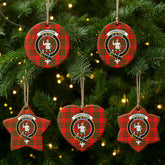 Livingstone Tartan Crest Christmas Ceramic Ornament